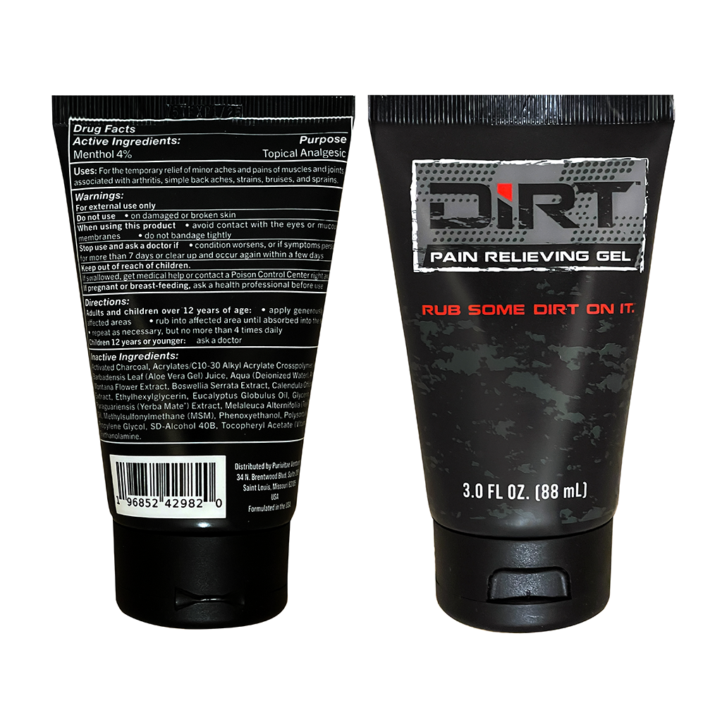 Dirt Gel, Rub Some Dirt on It, Pain relieving gel